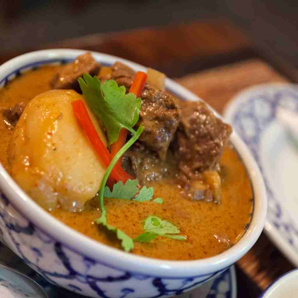 Massaman Beef Curry at Seaview Malaysian and Thai Restaurant Redhead NSW at Seaview Malaysian and Thai Restaurant Redhead NSW