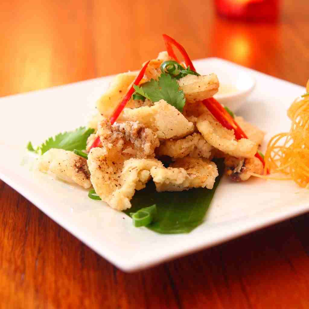 Salt and Pepper Squid at Seaview Malaysian and Thai Restaurant Redhead NSW at Seaview Malaysian and Thai Restaurant Redhead NSW